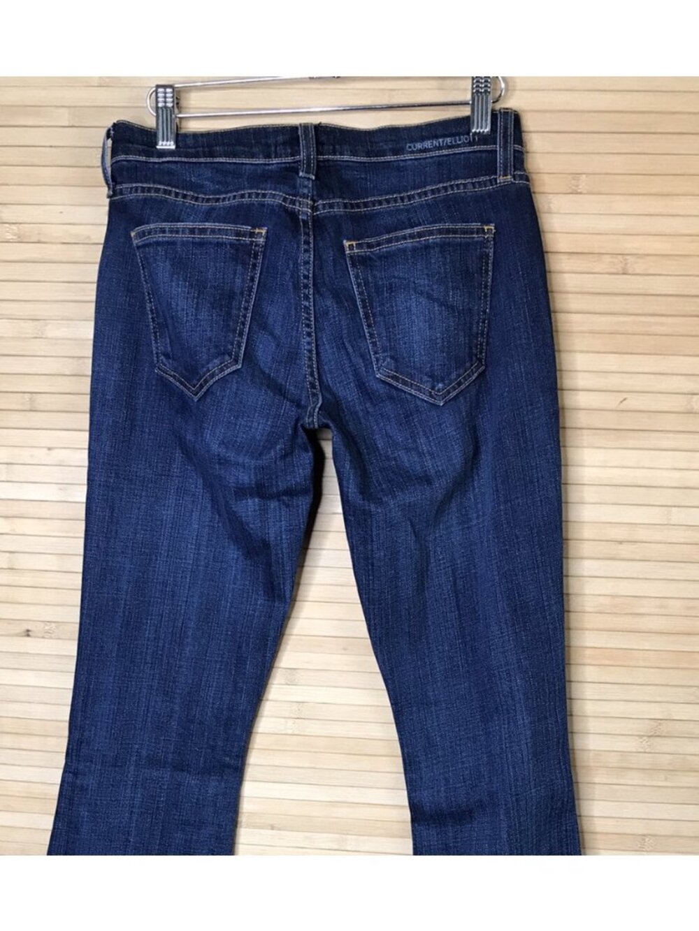 CURRENT/ELLIOT 1970's Y2K The Low Rise Bell Slim Annees Flare Jeans 26 - Picture 6 of 8